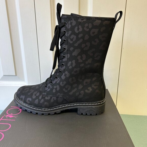 WOMEN'S BLACK/LEOPARD BOUTIQUE by CORKY"S BOOTS - Picture 1 of 11